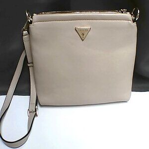 Cream Color Guess Cross Body Shoulder bag